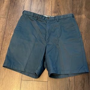 Haggar flat front mens shorts blue
